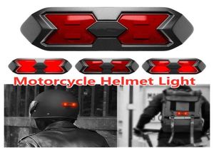 Casco da moto Ciclo bici Segnale di sicurezza notturno Spia luminosa LED Fanale posteriore Fanale posteriore Caschi impermeabili ricaricabili6988504