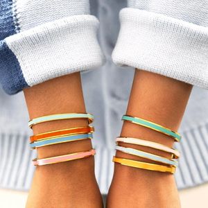 Bangle la mia gang tosta gang a colori a colori ad acciaio inossidabile bracciale aperto a causa dello stile della risata più duro