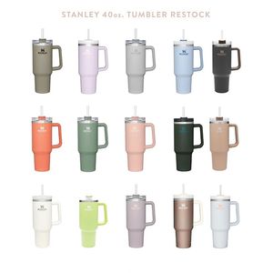 Stanley 40oz Klasik Tumbler, Kahve İçin Kapak Çift Duvar Vakum Yalıtımlı Su Termos Anti-kayma kupaları