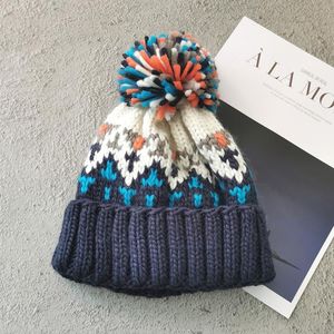 Berretto Cappello invernale da uomo Berretti Pom Poms Outdoor s Berretto lavorato a maglia da bambina Berretto spesso Skullies Caldo 230214