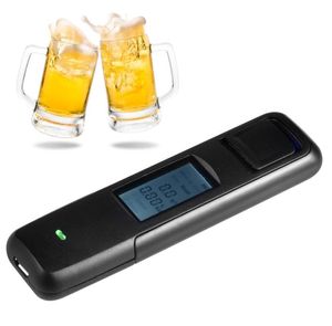 デジタルアルコール依存症テストミニアルコールテスターLCDブレスアライザーUSBブレス検出器非接触吹き型アルコールテストツール