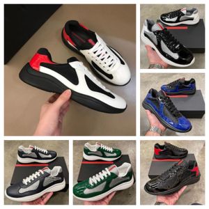 2023 Casual Runner Sports Shoes America Cup Low Top Sneakers Shoes Men's Fashion Rubber Sole Fabric Patent Leather Men's Wholesale Discount Trainer with Box