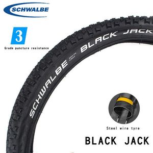 Велосипедные шины Schwalbe Tyres Black Jack Steel Wire 12x1.90 Детский баланс вне дорожного транспортного средства 20x1.90 Маленькие диаметры колеса шины 0213