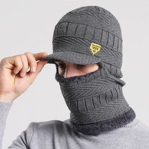 Beretti semplici cappelli invernali Bernelli per uomini per uomini donne Capselle di sciarpa di lana Balaclava Maschera Gorras a maglia 230214 230214