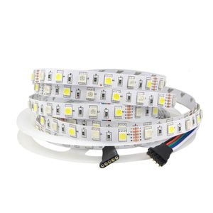 LED Strips DC 12V 600LEDs RGB 5050 SMD Waterproof RGBW Strip Lights in Silicone sleeving IP67 for Wedding Party Holiday Outdoor LED Lighting Crestech