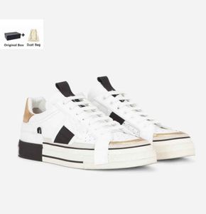HOTSELSELSING - Men Calfskin 2.zero anpassade sneakers skor med kontrasterande plattform skateboard promenad teknisk nappa läder komfort casual sport med låda