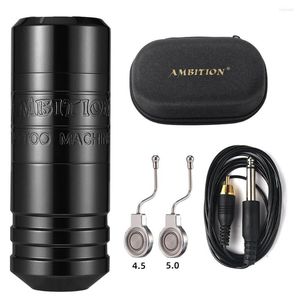 Tattoo Machine Ambition Pen Kit Powerful Brushless Motor Stroke 4.0-4.5-5.0mm RCA Cable Connector For Body Art