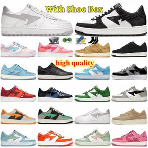 With box Men Women Casual Shoes BSta Low ABC Camo Stars White Green Red Black Yellow Sneakers Blue Suede Pink Trainers designer shoe Trainers Sports