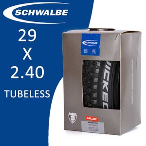 Pneus schwalbe wicked will 62-622 29x2.40 polegadas de biciclo dobrável pneu desempenho TUBLESS tlr Mountain Bike pneu mtb xc peças de ciclismo 0213