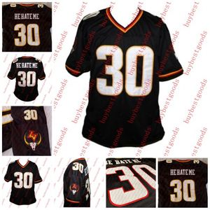 Football Jerseys Las Vegas Outlaws He Hate Me #30 Rod Smart Xfl Football Jersey Ed Any Size Black