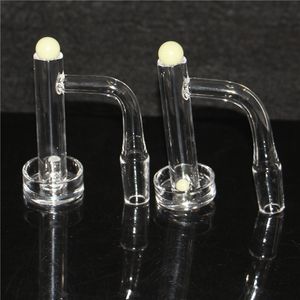 Hookahs Terp Slurper Quartz Banger 14mm Beveled Edge Seamless Welded Slurpers Nails With Marble Caps Pillars For Glass Water Bongs