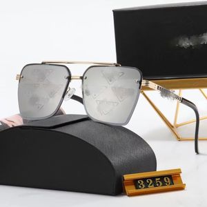 Modedesigner-Sonnenbrille, klassische Brille, Goggle, Outdoor, Strand-Sonnenbrille für Mann und Frau, 7 Farben, optional, dreieckige Signatur OS3259 PPDDA
