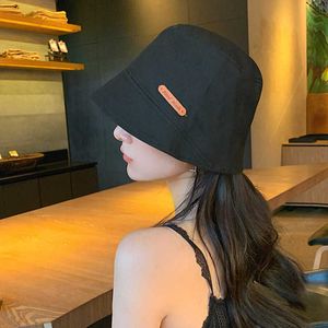 Chapéus de aba larga New Autumn Spring Outdoor Tour Bucket Hat Lady Girl Color Solid Sun Visor Chap