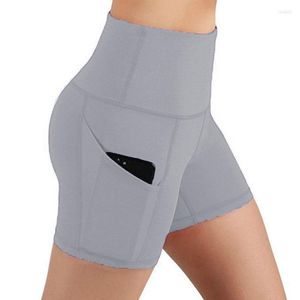 Dam Leggings Sommar Dam Mesh Sport Fitness Byxor Slim Fit Tighta Shorts Fickor Hög midja Casual Sexig Yoga