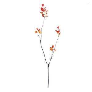 Decorative Flowers Autumn Fake Plants Home Decors 55cm Artifical Vase Cutting Branch Garden Ornament Dry Tree Plastic Artificial Simulation