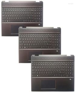 Laptop -ersättningstangentbord UKFRANCH Fritalian IT -tangentbord för Specter X360 15DF TPNQ213 med Palmrest Upper Cover Backlight1544561
