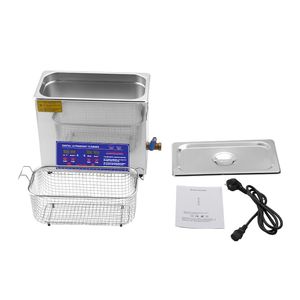 Qihang Top 6Lデジタル超音波クリーナーネックレス酸化油洗浄機洗浄機の銀シルバージュエリー用の超音波クリーニングマシン