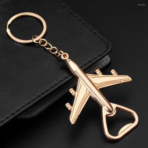 Keychains Air Plane Keychain Bottle Opener Corkscrew Men's Gift Beer Wine Cap Remover Key Ring Kichen Tool Gadgets Wedding Supplies