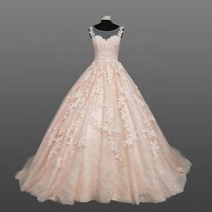 Party Dresses latest custom pink wedding dress made in China prom bridal 230214