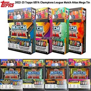 Çocuk Oyuncak Çıkartmaları 23 Topps League Maç Attax Mega Tin Resmi Futbol Koleksiyonu Spor Yıldızları Mbappe İmza Kartları 230213