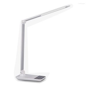 Table Lamps Multifunctional Portable Wireless Charging LED Desk Lamp For Home Office US Plug