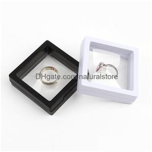 Smyckestativ Ring Pendant Display Suspenderad flytande fodralsmynt ädelstenar Artefakter Holder Box For Women 94 Q2 Drop Delivery PA DHHMZ