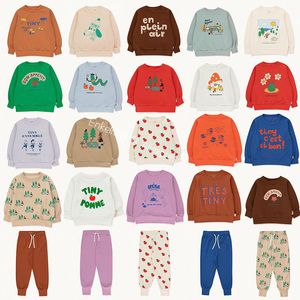 Kläderuppsättningar Enkelibb TC Children Winter Sweatshirt Designer Kläder för pojkar och flickor Super Fashion Cute Toddler Tops 230214