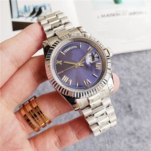 Luxury Luxury Mechanical Automatic Watch Steel Band Waterproof Dual Calendar Watches Various Colors Optional Dial Diameter 40mm