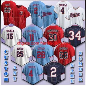 2 Luis Arraez Baseball 25 Byron Buxton Jersey 4 Carlos Correa 22 Miguel Sano Horge Polanco Gio Urshela Gary Sanchez Gilberto Celestino Max Kepler Killebrewrew