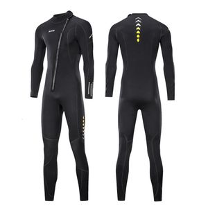 Wetsuits Drysuits 3mm Neopren Wetsuit Erkek Kadınlar Şnorkel için ön fermuar dalış elbise Tüplü dalış yüzme kanalı uçurtma uçurtma sörfleri tam wetsuit 230213