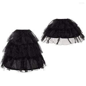 Röcke Hoop Bustle Cage Petticoat Pannier Rüschen Lolita Verstellbarer Krinoline-Unterrock