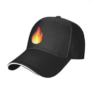 Berety Fire Cartoon Cool Hats Baseball Cap Regulowane bawełna lub poliestrowe lekkie czapki dla mężczyzn Casual Four Seasons Print