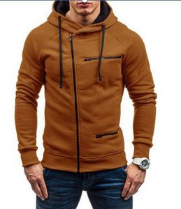 Mens Fashion Solid Color Hoodies Zipper Cardigan Hoodie A Variety of Printed Clothes with Different Colors and Patterns