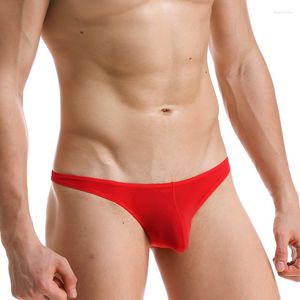 Underpants Nylon Ice Silk Ultra Thin Silky Breathable Bikini Mini Men's Briefs Men Underwear