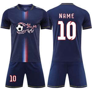 Outdoor T-Shirts Customizable Jerseys Football Men Kids Soccer training Set Child Football Team Jersey Shorts Clothes Futebol uniform tracksui 230215