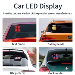 LED Display 32x32LED Display On Car Rear Window Mobile Phone APP Control Full Color LED Expression Screen Panel Very Funny Show On Car 230215