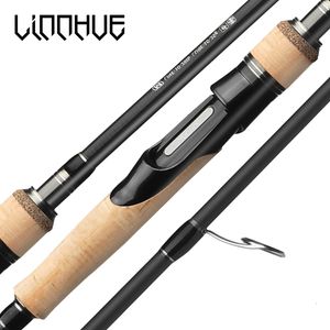 Spinning pręty Linnhue Łowotość 1 68 1 8M 2 1M 2 4M 2 3 Sekcja M ML Włókno światłowód Baitcasting Cover 230214