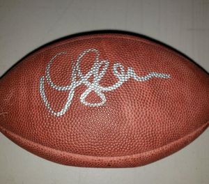 Junior Seau Sayers Douglas Garrett Charles White Allen Simpson Ginn Jr Bosa Autographed Podpisano Signatured Signaturer Autograph Collective Football Ball