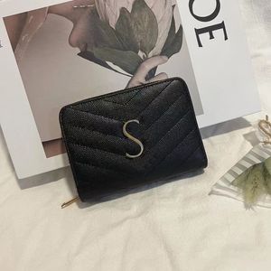 Alta qualidade Luxurys Designer Bags Carteiras de moda Pursa Pursa Polícia Carteira Men Famme Black Lampskin Feminina Homens de Crédito Crédito Crédito Pocket Organizador de bolso