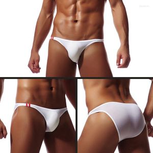 Underbyxor transparenta trosor herr underkläder bikini sexig gay trosor ultravis silken penispåse jockstrap ropa interiör hombre