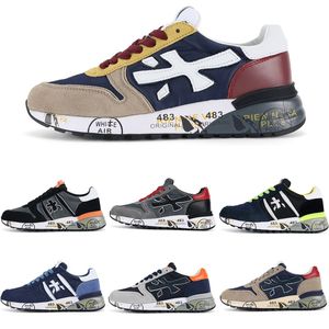 Designer PPremiata Sapatos casuais Top Quality 483 O que os tênis de tênis de sapatos de couro genuínos originais são tênis de tênis masculinos de tênis 39-45