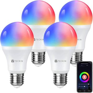 LED -Glühbirnen 9/15W WiFi Smart Glühbirne Smart Life E27 RGB LED -Lampe Dimmbare Glühbirnensteuerung Arbeit mit Alexa Google Home