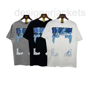 Męskie koszulki T-shirty Summer krótko-rękawoeved T-shirt w 100% bawełniany druk HD Ekskluzywny wysokiej jakości 230G podwójna przędza 34xh