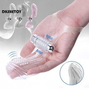 Massaggiatore giocattolo del sesso Vibratori per dita per donne Giocattoli Guanto G-spot Vibratore Stimolazione del clitoride Dildo Masturbatori femminili Giocattoli del sesso Xxx