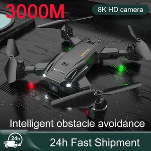 Drone Intelligent UAV 5G Drone 8K HD Drones profissionais 6K HD POGRAÇÃO AERial RC Helicóptero Evitar a distância Quadcopter 3000M 230214