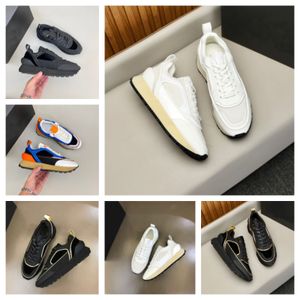 2023 Luxury Men Mesh Runs Racer Sneaker Shoes Sports Low-top Suede & Nylon Skateboard Walking TPU Platform Chunky Soles Casual Shoe EU38-46 With Box