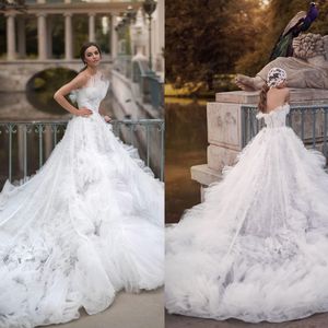 Bezpoślizgowe sukienki ślubne Seksowne ukochane Linia Linia Bridal Sukni