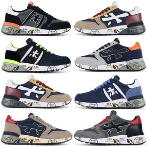 Top Guality Casual Training Shoes Mens Top Layer Leather Running Shoe Black Grey Blue Brown Trainers Walking Jogging Sports Sneakers