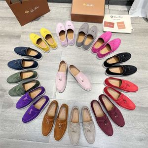 أحذية Desiner Loropiana على الإنترنت LP Lefu Shoes Leather Leather Lazy Shoes Retro Pea Shoes زوجان على غرار الرجال والسيدات أحذية واحدة ناعمة وحيدة مريحة