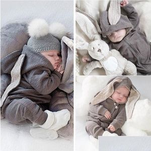 Roupas Conjuntos de roupas Autumn Winter Ben Baby Roupas Menina Rompers Fantas Fantas para meninos Macac￵es de macac￣o infantil 3 9 12 18 M￪s 257 DRO DHGCR